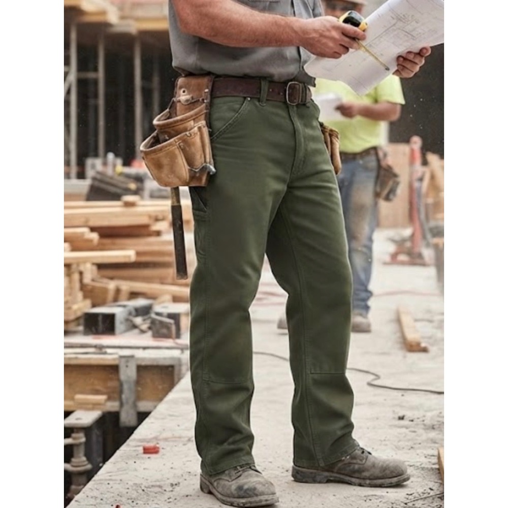 Dickies Relaxed Fit Carpenter Pants Moss Green Duck Canvas 1939RMS 36x30 Mens